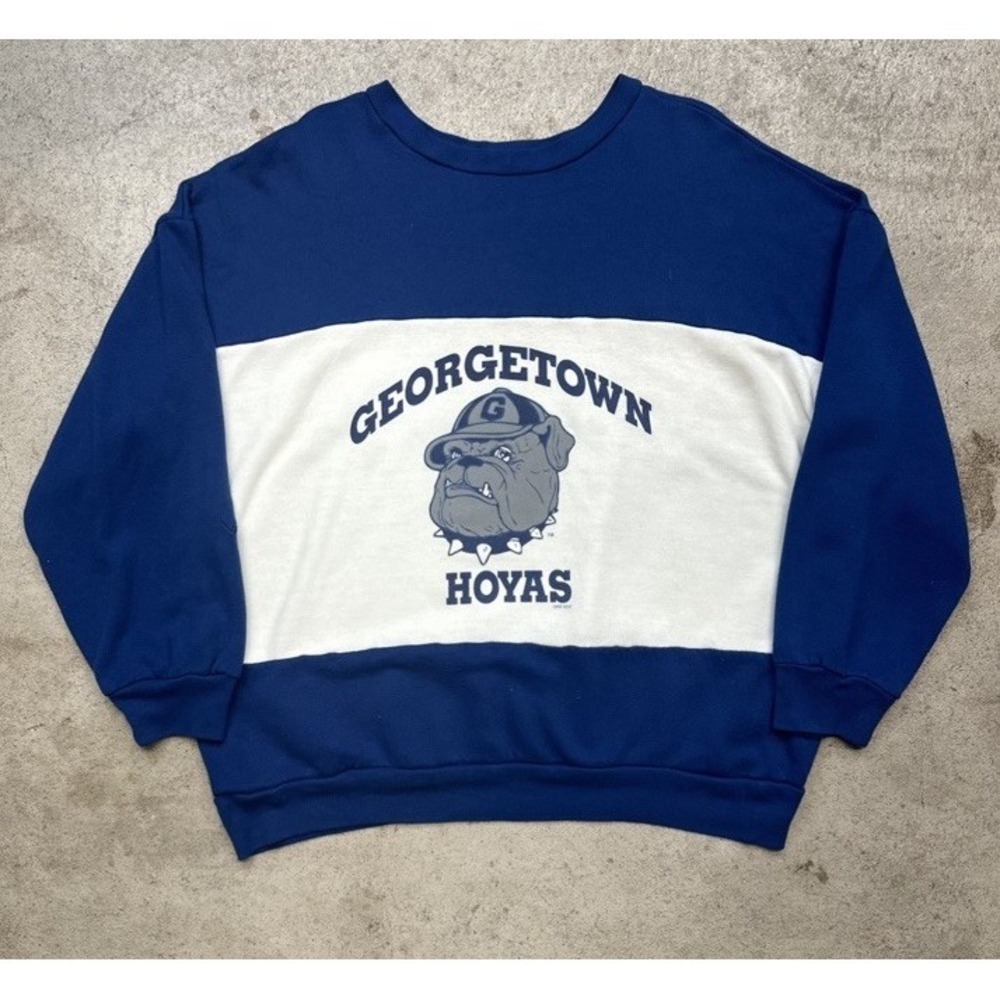 Vintage 1992 Georgetown Hoyas Crewneck Sweatshirt Size XL SOFT Rare NCAA